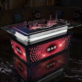 孔氏旗艦店 客製化尺寸 KTV茶几 包廂茶几 發光茶几 酒吧茶几 會所 不鏽鋼茶几 鋼化玻璃 組合茶几 便宜桌子 夜場