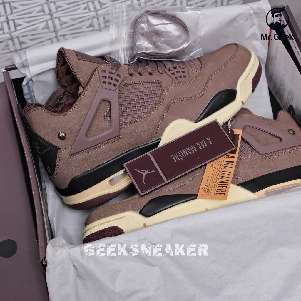熱賣 [GeekSneaker] Jordan 4 Retro A Ma Maniére 紫羅蘭礦石運動鞋