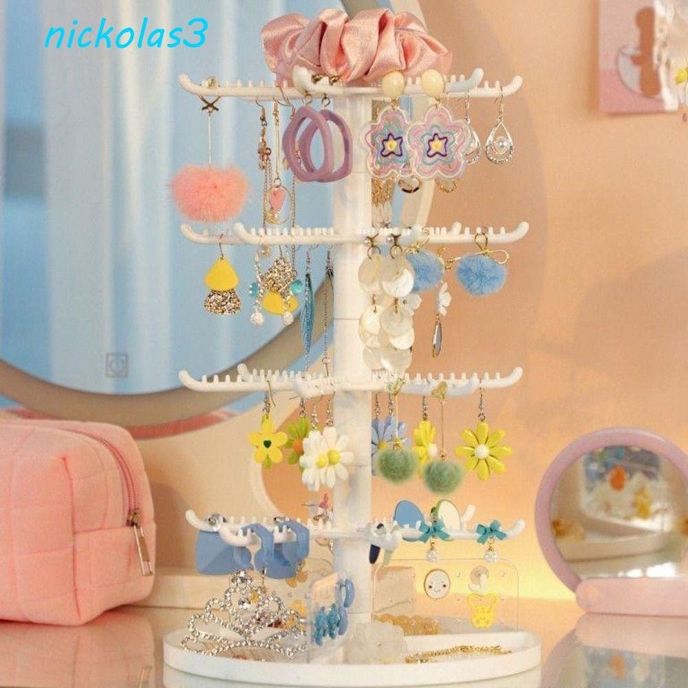 NICKOLAS可拆卸珠寶展示架簡單櫃檯吊墜收納器塑料懸掛珠寶樹形珠寶組織者耳環支架