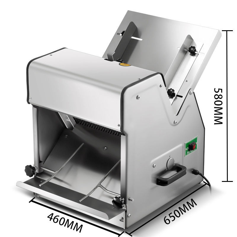 【臺灣專供】吐司麵包切片切片機商用家用小型商用切面包機全電動全自動商用