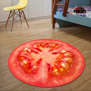 水果地毯水果防滑圓形地毯廚房地墊軟地板地毯