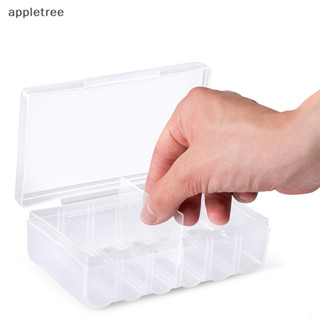Appl 6 槽透明收納盒支架硬質塑料盒收納盒適用於 AA/AAA 收納盒 TW