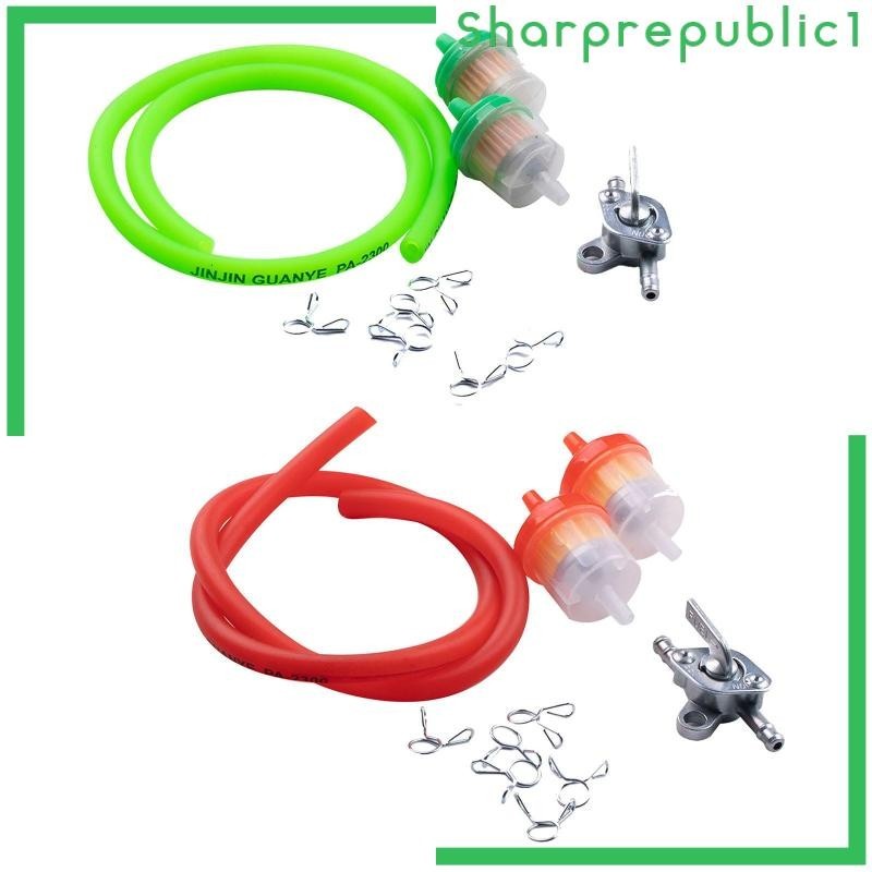[Sharprepublic1] 用於 50cc-150cc ATV 摩托車的燃油軟管機油汽油開關堅固的替換燃氣燃油軟管