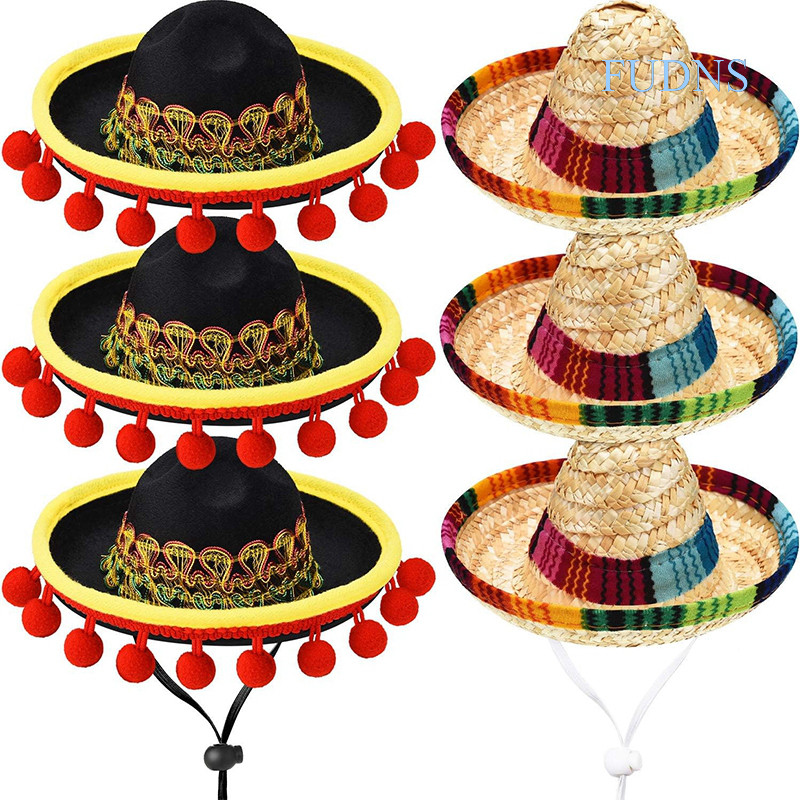 【FDX】 迷你帽狂歡節萬聖節派對帽 兒童成人寵物生日墨西哥發繩小帽子