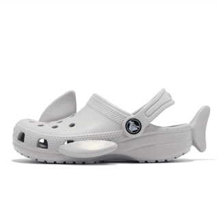 Crocs 涼鞋 Classic I AM Shark Clog K 中童 灰 鯊魚 洞洞鞋 卡駱馳 2100111FT