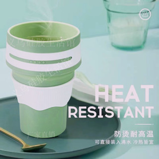 伸縮便攜式戶外漱口杯折疊水杯露營水杯[S303][2.6萬人收藏]時尚矽膠折疊杯旅行咖啡杯學生便攜水杯矽膠壓縮杯漱口杯可