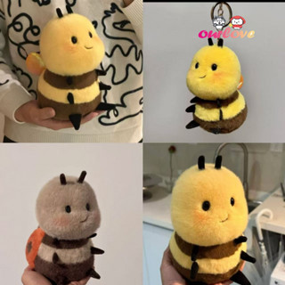 🐝創意新款 可愛 kiss蜜蜂毛絨公仔 兒童安撫娃娃 軟萌幼崽小蜜蜂毛絨玩具 送女生禮物 卡通 小蜜蜂掛件 七星瓢蟲公仔