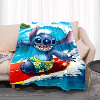 迪士尼 Disney Stitch 卡通法蘭絨蓬鬆毛毯兒童沙發毯現代時尚禮物
