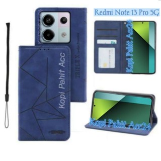 XIAOMI REDMI HP 手機殼小米紅米 Note 13 Pro 5G 翻蓋錢包手機皮套磁性翻蓋錢包外殼