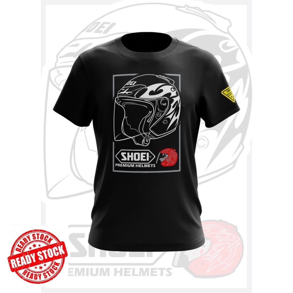 時尚新品 Baju Motor SHOEI JForce 2 大號頭盔機車T恤