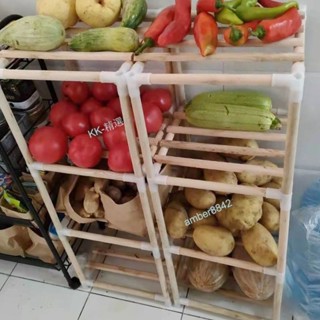 購滿99出貨⚡品質佳⚡實木書架多功能置物架落地多層家用客廳臥室床頭收納架廚房雜物