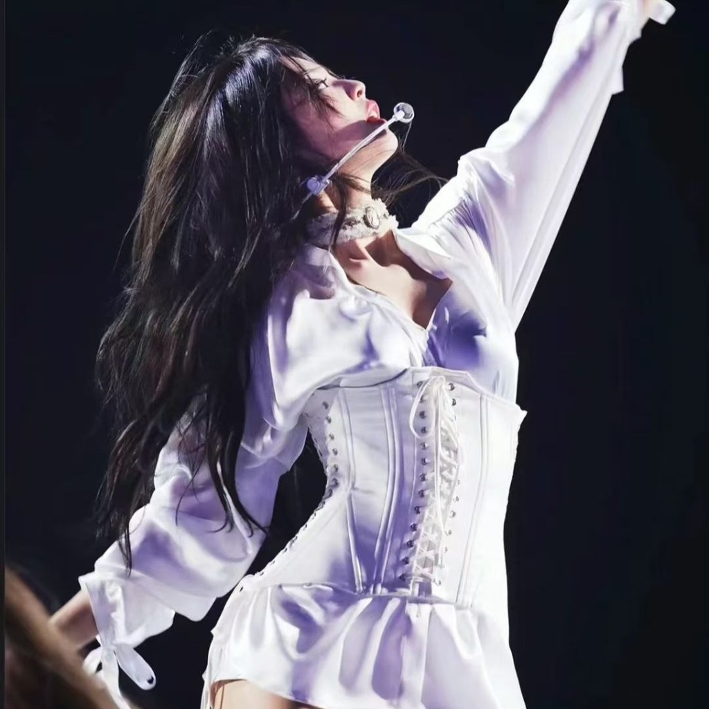jennie同款solo白月光打歌服韓女團blackpink舞臺演出服爵士套裝