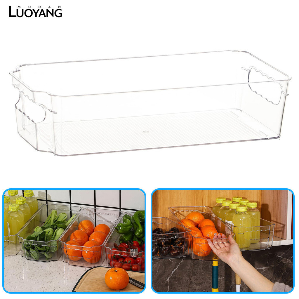 洛陽牡丹 抽屜式手提冰箱收納盒 可堆疊透明果蔬飲料保鮮收納盒