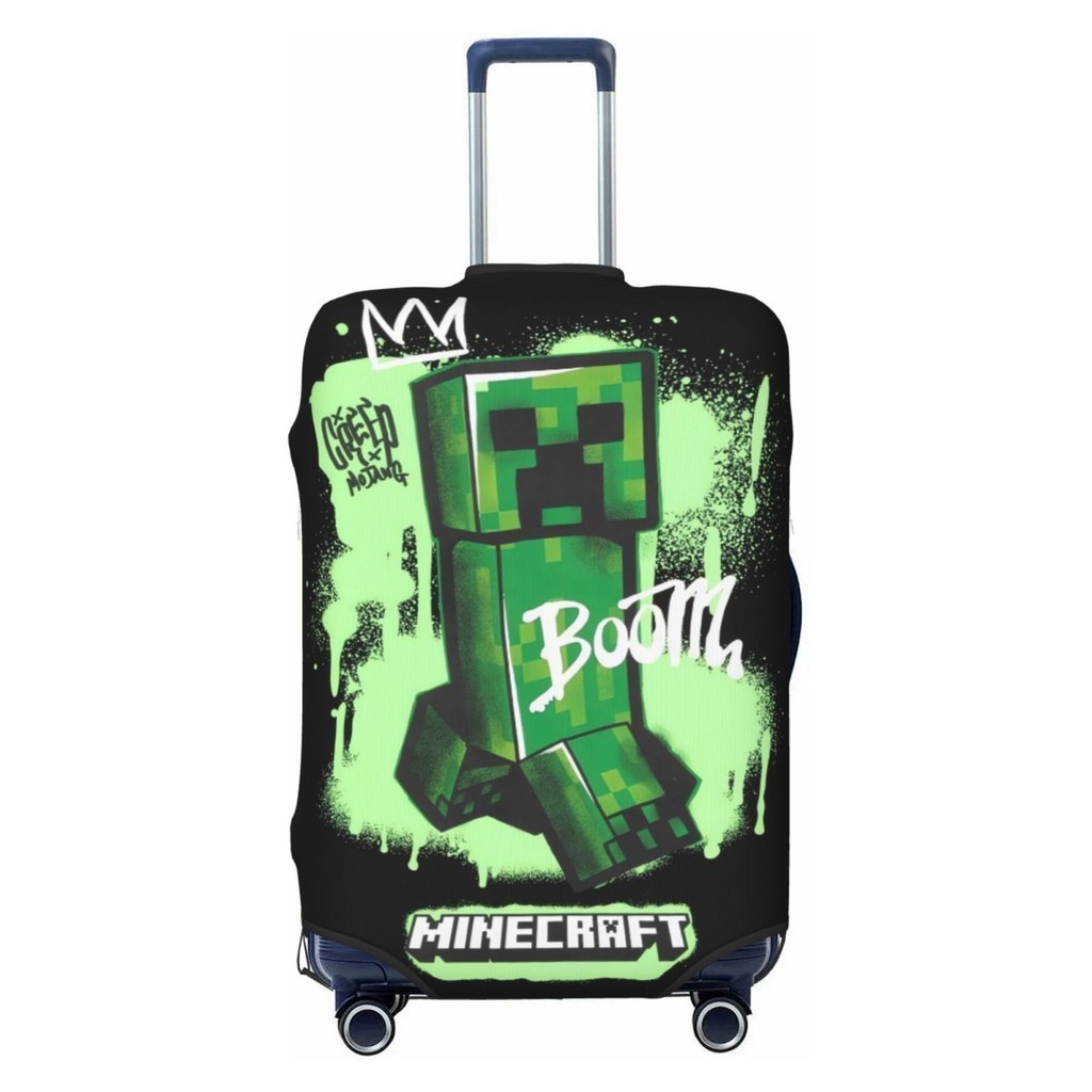 Minecraft 行李保護套彈性行李套行李箱行李箱防刮防塵
