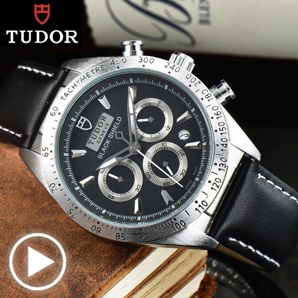 Tudor fastroder 男士黑色自動石英腕錶