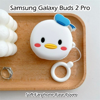 SAMSUNG [趨勢正面] 適用於三星 Galaxy Buds 2 Pro 手機殼搞笑卡通造型軟矽膠耳機殼外殼保護套