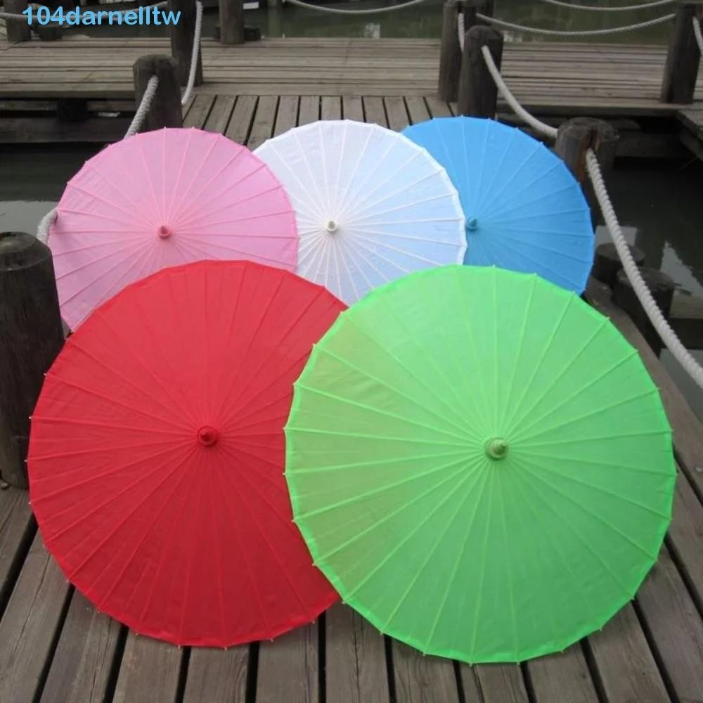 DARNELLTW手工紙傘,傳統古典DIY畫紙傘,繪畫用品復古色彩繽紛空白紙傘攝影道具