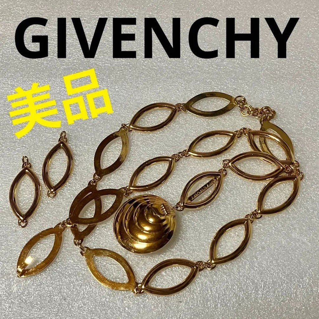 Givenchy 錶帶 鏈子 金色 鏈 日本直送 二手