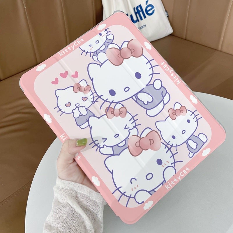 可愛的 Hello Kitty 適用於 iPad 保護套適用於 iPad 8 10.2 英寸 2020 iPad air