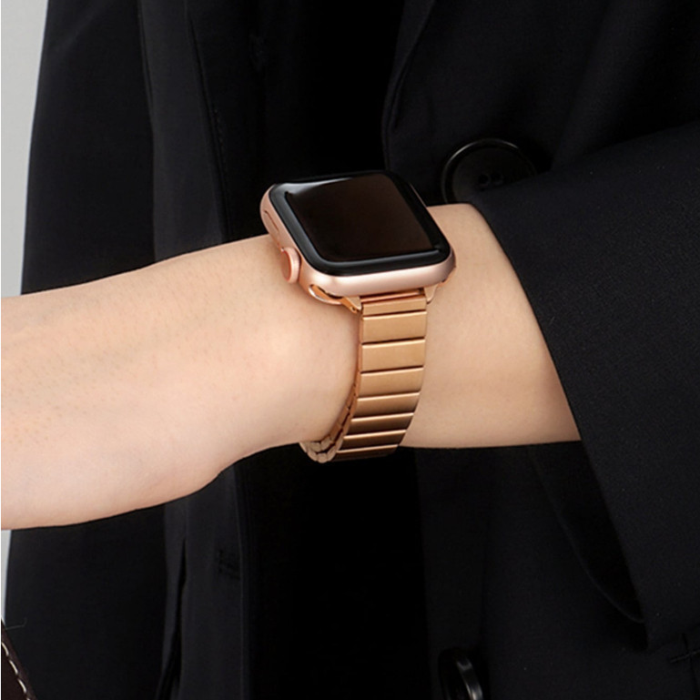 一株不鏽鋼錶帶 適用Apple Watch 蘋果手錶錶帶 iwatch S8/ultra/7/SE/6/5/4智能手錶带