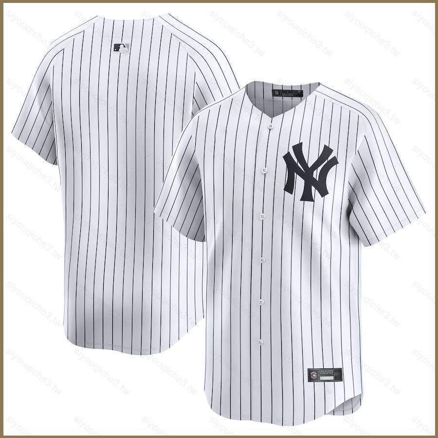 2024-2025 MLB 紐約洋基隊主場球衣棒球開衫 T 恤運動上衣球迷版