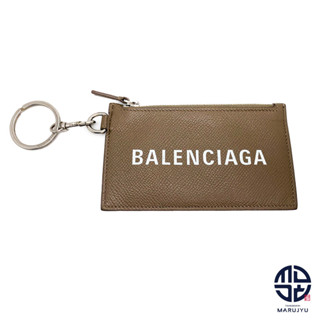 Balenciaga 巴黎世家名片夾 零錢包 鑰匙圈米色 日本直送 二手