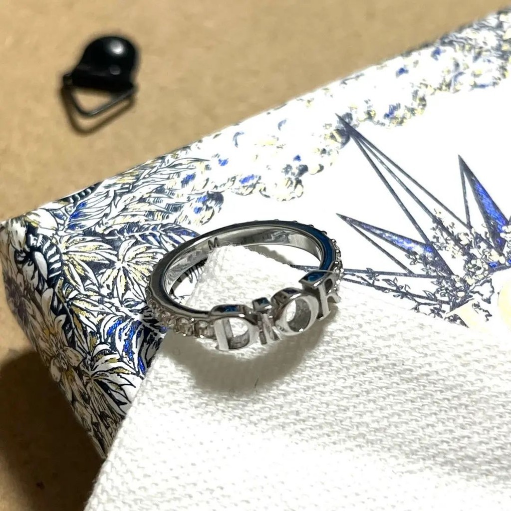 Dior 迪奧 戒指 銀色 日本直送 二手