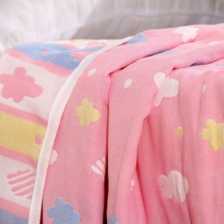 空調毯子 紗布被 純棉親膚毯 薄毯子 【D528】大童紗布毛巾被棉兒童被子方形蓋毯午睡毯夏涼被六層寶寶幼兒園用