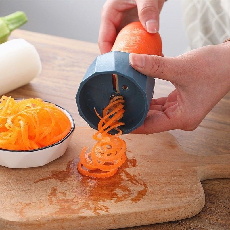 蔬果蘿蔔切模雙面可用沙拉卷花器多功能螺旋造型雕花刨絲切片神器y5.30
