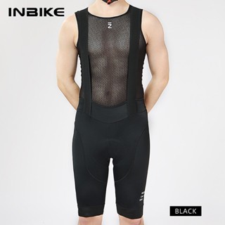 Powerband INBIKE 2023 騎行背帶褲男士自行車騎行短褲褲子專業男士公路自行車山地褲山地車墊自行車衣服