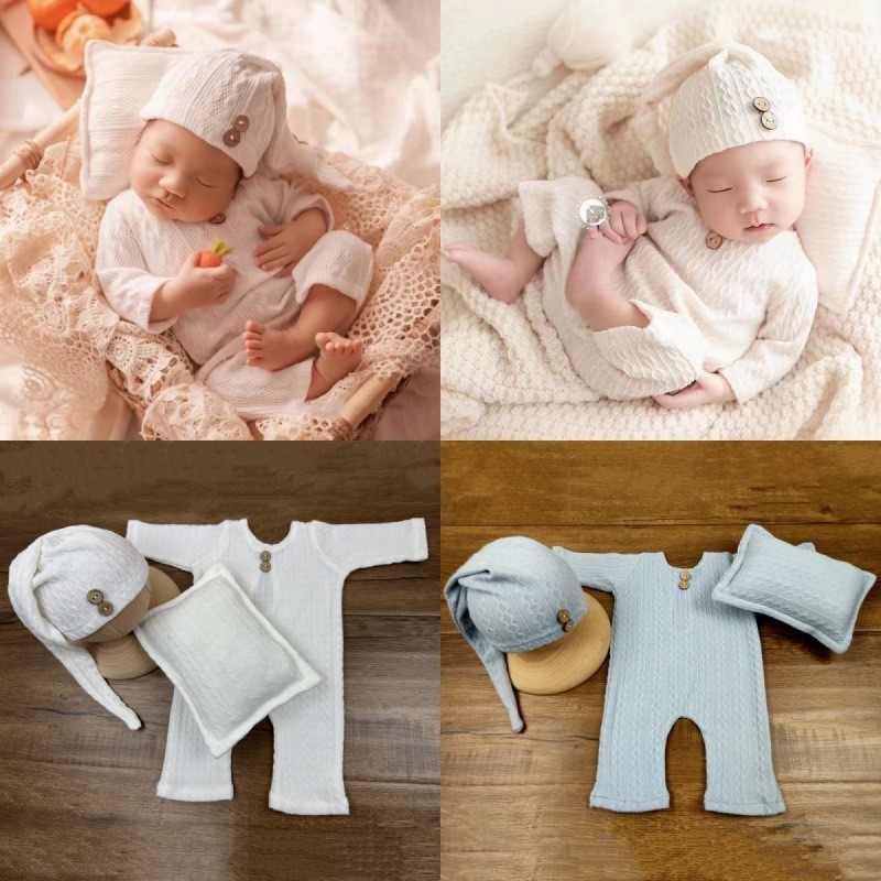 新款嬰兒攝影服裝新生兒照片衣服嬰兒造型服裝道具嬰兒連體衣