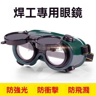 【臺灣出貨】焊接眼鏡 護目鏡 頭戴式焊工墨鏡 焊工防護 氬焊 電焊 CO2 焊接 電焊眼鏡 變光眼鏡 防護眼鏡