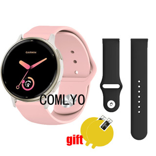 適用於 Garmin Vivoactive 5 6 錶帶手錶矽膠軟帶運動女士男士戶外皮帶 Vivoactive5 螢幕保