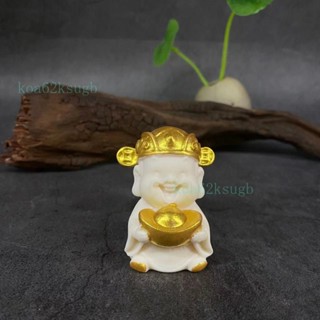 🔥靈犀福運堂 已祈福 象牙果 🔥象牙果雕刻小財神擺件居傢辦公桌擺飾車擺文玩元寶財神手把件 XYG