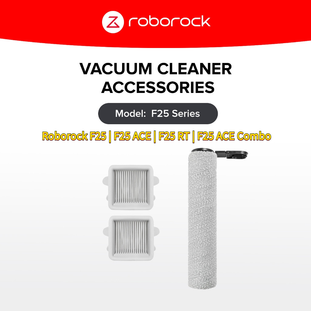 用於 Roborock F25 F25 ACE F25 RT F25 ACE 組合乾濕兩用吸塵器的滾刷和 Hepa 過濾