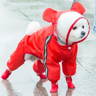 寵物狗狗雨衣四腳防水全包泰迪小型中型犬雨披比熊雪納瑞雨天衣服20250315