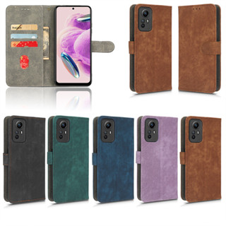 ✅臺灣現貨✅紅米Note 12S 4G手機殼插卡翻蓋手機皮套防盜刷支架外貿專供書本式防摔保護殼