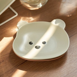 🔥食品級材質🔥食品級兒童餐盤 小熊矽膠輔食盤 寶寶防摔餐具套裝 便攜吃飯神器 矽膠安全餐盤 嬰幼兒專用餐具