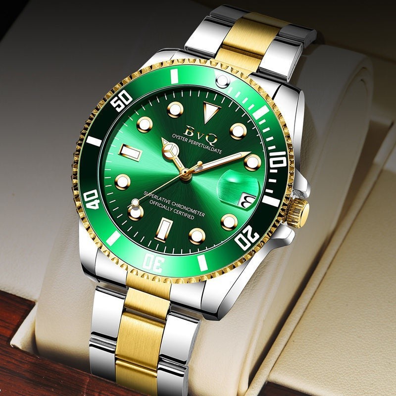 瑞士綠水鬼手錶男士正品牌2020新款綠水怪全自動非機械錶男表時尚防水男表男生腕錶模擬手錶男士運動數字手便宜的男孩的時鐘機