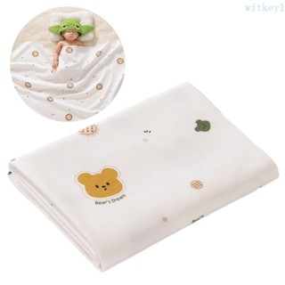 Wit 嬰兒接收毯被子兒童棉毯嬰兒包裹柔軟透氣浴巾嬰兒車毯
