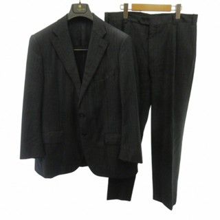 Corneliani RIER SUIT 5夾克外套 西裝褲xl 單 條紋 日本直送 二手