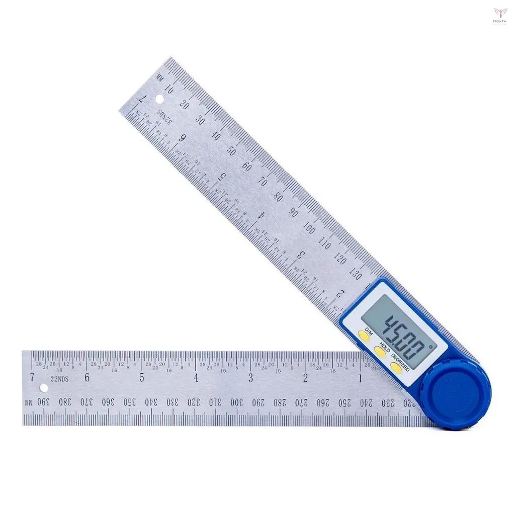 數字量角器 200 毫米 7 英寸數字測角器量角器尺子測斜儀測角儀水平儀電子角度計