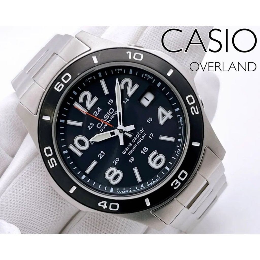 CASIO 手錶 OVERLAND 電波 太陽能 日期 mercari 日本直送 二手