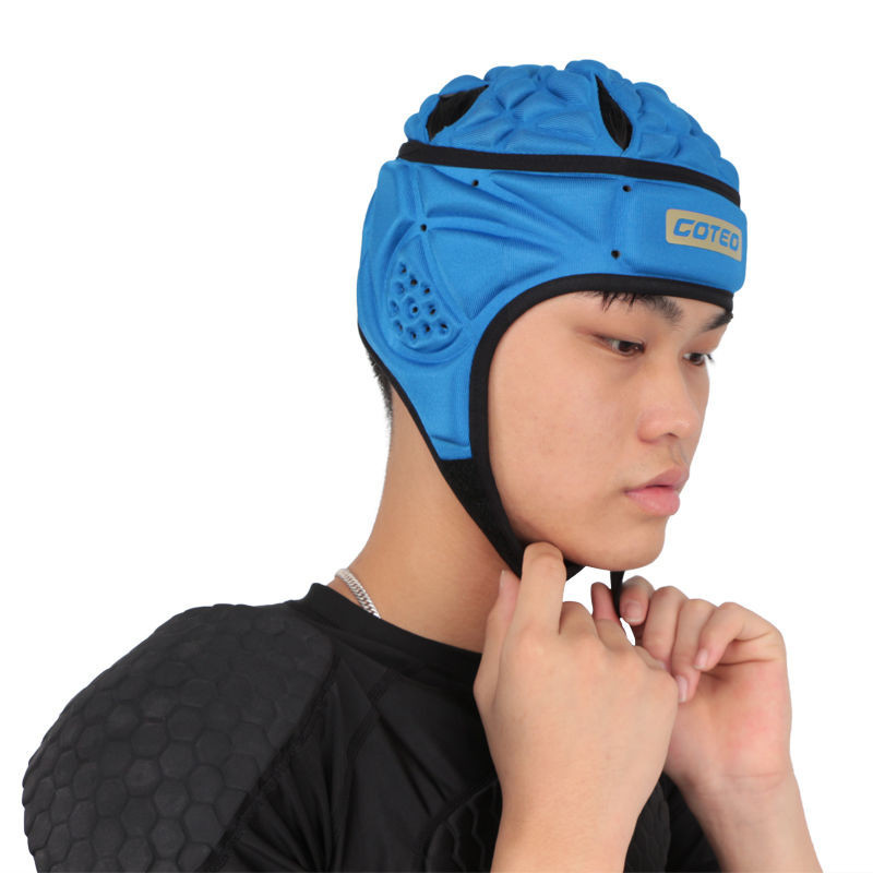 海綿軟式橄欖球頭盔運動輪滑防護帽守門員門將帽防撞運動軟護具