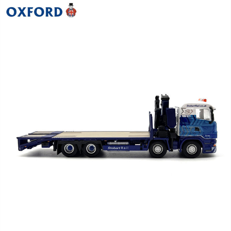 【限時特惠】OXFORD斯堪尼亞r420拖車起重卡車貨車汽車模型擺件合金1:76特別版
