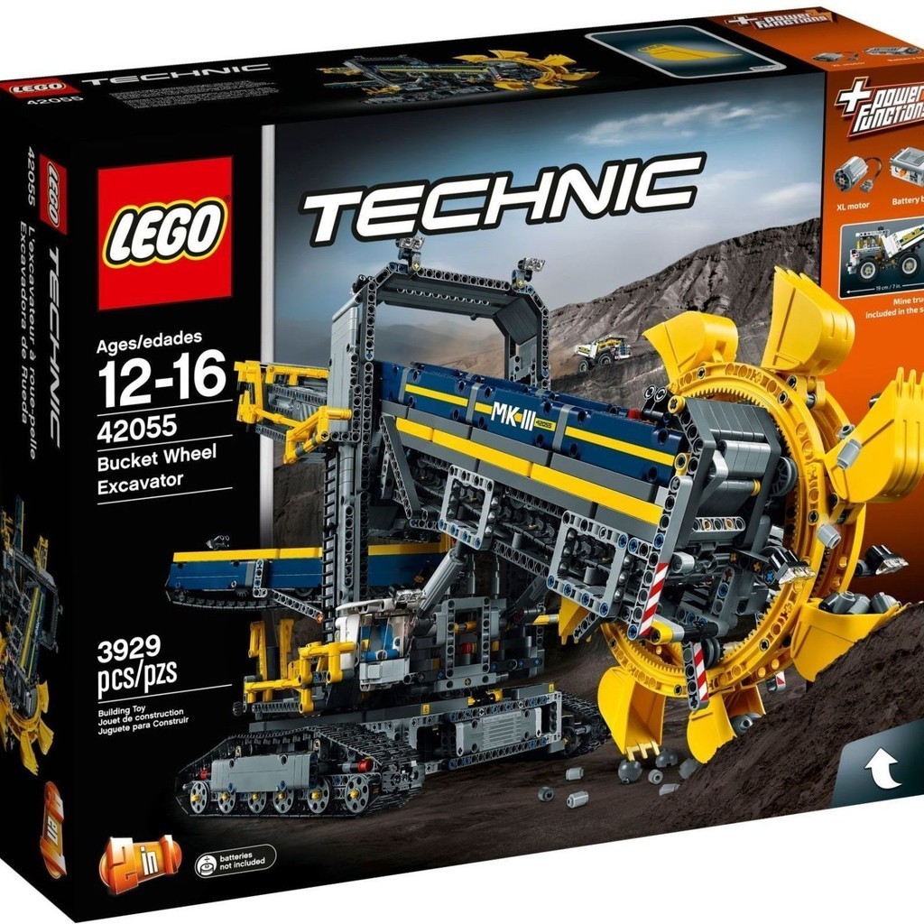 【特價清倉】 正品LEGO樂高機械科技旗艦 42055 大型礦山斗輪挖掘機 全新現貨