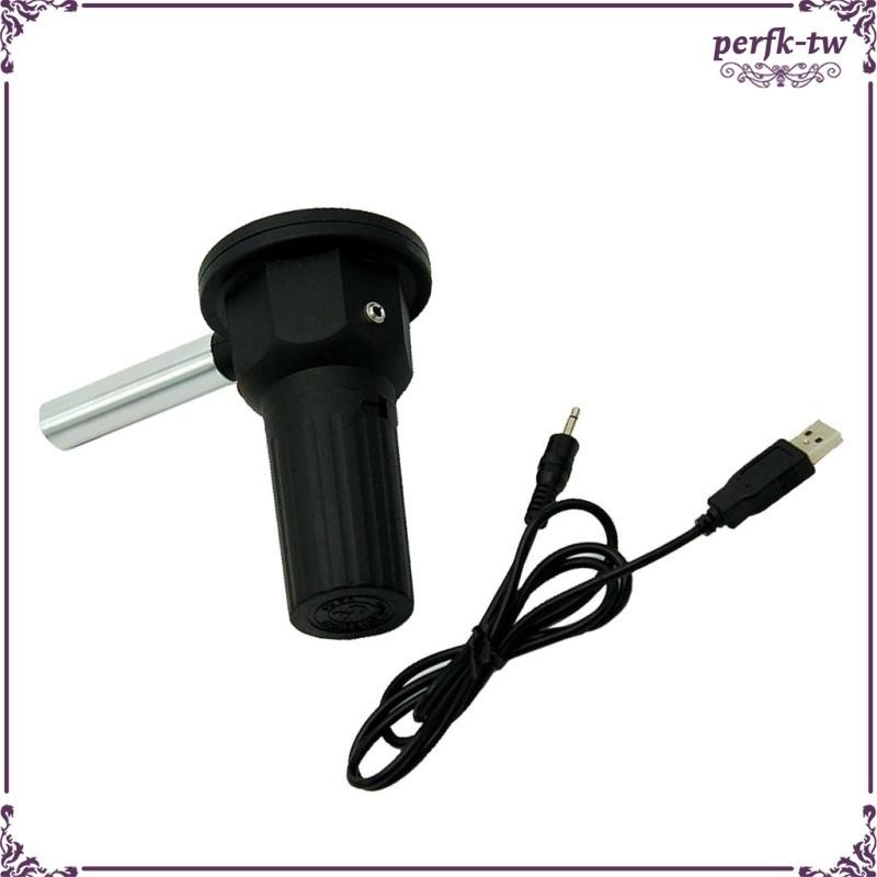 [PerfkTW] Dc 5V 便攜式燒烤鼓風機帶 USB 電纜,用於戶外花園露營