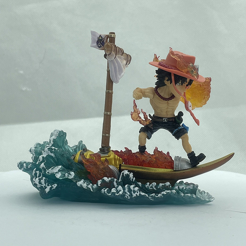 【現貨速發】海賊王 G5系列 Q版 火力船 火拳艾斯 鬼島系列 雕像場景 盒裝手辦 LGJV