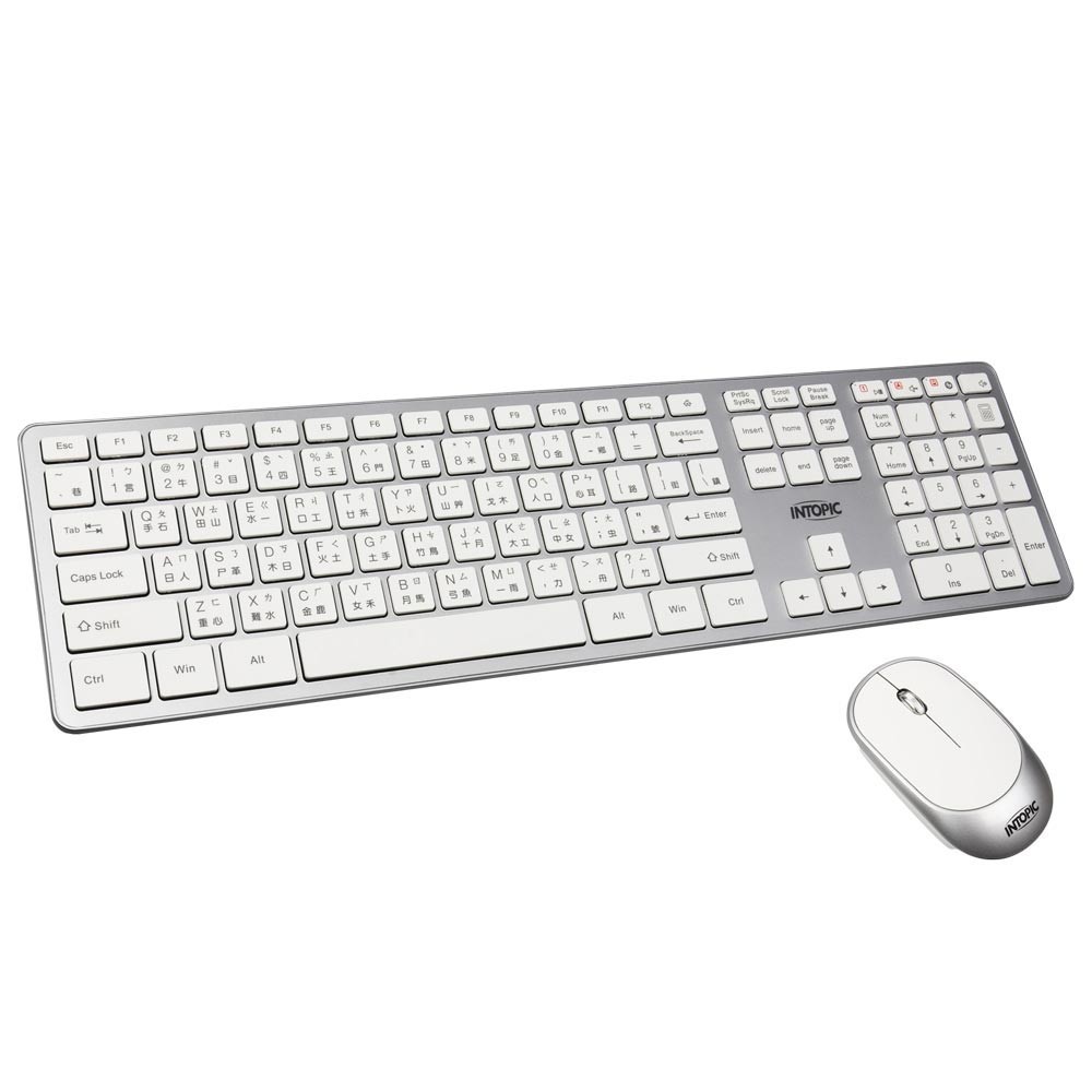 【INTOPIC 廣鼎】KCW-951 2.4G Hz無線剪刀腳鍵盤滑鼠組