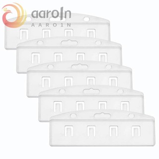 AARO徽章夾5件名片塑膠透明的封面
